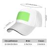 YYHWHJDE Solid Color Light Green Picture Unisex Baseball Cap White : Breathable, Lightweight view 4