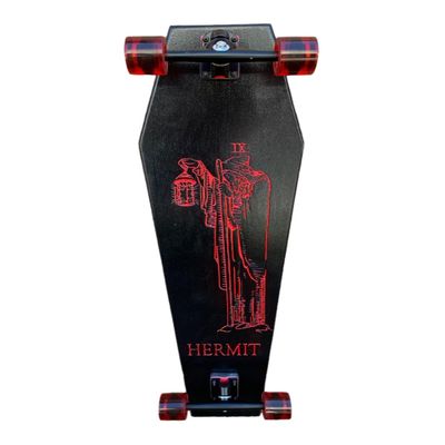 Coffin Hermit Tarot Skateboard | Longboard | 42x12 | Coffin Croozer