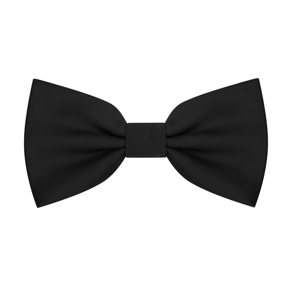 BEWDIO Baby Black Bow Ties for Boys Pre Tied Toddler Bow Tie Adjustable Kids Baby Bowties for Wedding Party (58-04)