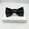 BEWDIO Baby Black Bow Ties for Boys Pre Tied Toddler Bow Tie Adjustable Kids Baby Bowties for Wedding Party (58-04) view 3