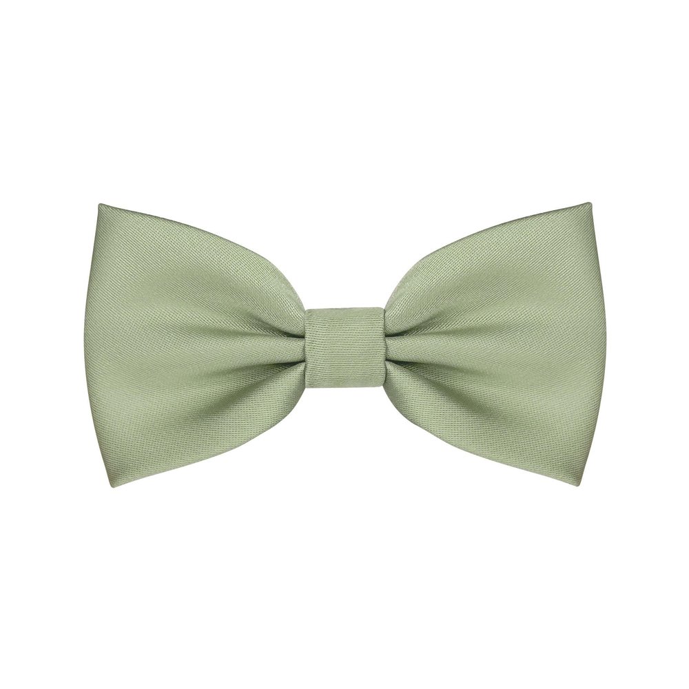 BEWDIO Sage Green Baby Bow Tie, Solid Pre Tied Bow Ties for Boys Toddler Adjustable Kids Bowties for Wedding Party (58-09)