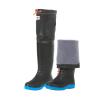 VesFy Hip Waders Lightweight Fishing Hip Wader for Men, PVC Warm Hip Boots with Cleated Outsole, No Leaks Water (Color : Black, Size : 9.5) view 1