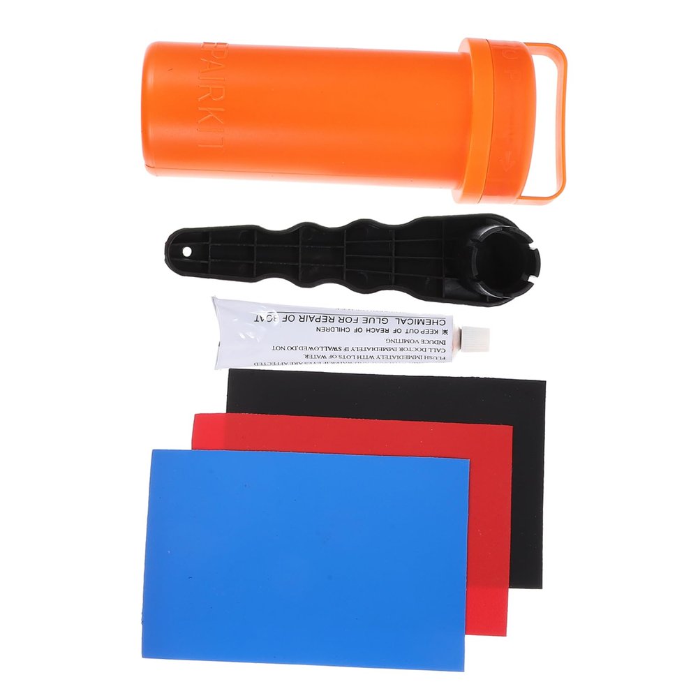 Healeved 1set Inflatable Repair Kit for Boards Complete Surfboard Repair Patch Multi-functional Kit Materials Easy to Use for Beginners for Yachts and Surfboards
