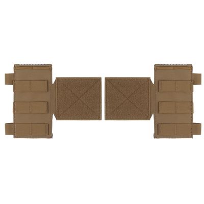 JFFCESTORE Tactical Vest Side Expansion Platform Panel Molle Webbing Module Accessories Hook and Loop/G Hook Mounting for Vest JPC/CPC/LBT/LBX/FCPC (Tan)