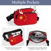 Chinese Flag Unisex Mini Belt Bag with Adjustable Strap Small Fanny Pack Crossbody Chest Bag view 3
