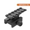 Eastern Tactical Supply Optics Riser Picatinny Rail Riser for Optic or Red Dot Riser Mount 0.5"/0.83/1" Height 2.1 Length 5-Slot (MT083-5L) view 2
