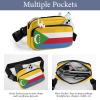 Comorian Flag Unisex Mini Belt Bag with Adjustable Strap Small Fanny Pack Crossbody Chest Bag view 3