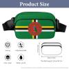 Dominica Flag Unisex Mini Belt Bag with Adjustable Strap Small Fanny Pack Crossbody Chest Bag view 2