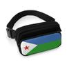 Djibouti Flag Unisex Mini Belt Bag with Adjustable Strap Small Fanny Pack Crossbody Chest Bag view 1