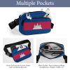 Cambodia Flag Unisex Mini Belt Bag with Adjustable Strap Small Fanny Pack Crossbody Chest Bag view 3