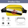 Brunei Flag Unisex Mini Belt Bag with Adjustable Strap Small Fanny Pack Crossbody Chest Bag view 2