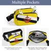 Brunei Flag Unisex Mini Belt Bag with Adjustable Strap Small Fanny Pack Crossbody Chest Bag view 3