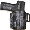 REVKEL Custom Kydex Molded OWB 2 Slot Belt Slide Holster for Byrna EP/HD/SD/HDXL/SDXL/LE Gun. Black Carbon Fiber. Hand Crafted with Pride in Texas, USA (Byrna EP, Right Hand Draw) view 1