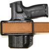 REVKEL Custom Kydex Molded OWB 2 Slot Belt Slide Holster for Byrna EP/HD/SD/HDXL/SDXL/LE Gun. Black Carbon Fiber. Hand Crafted with Pride in Texas, USA (Byrna EP, Right Hand Draw) view 3