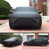 WOLWES Car Covers are Suitable for Volvo S60 2002-2024 All-Weather Windproof, Snowproof, Rainproof, UV-Protected and Breathable All-Season Universal with Side Door Zip Oxford Cloth Car Covers (Color view 2