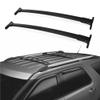 JINJIANCENG 2pcs Roof Rack Mount Top Rail Crossbar Luggage Carrier Set Aluminum Polished for Ford for Explorer 2016-2019 Black H164-5815 view 2