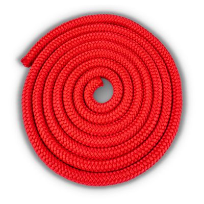 HAEST Jump Rope | 2.40 m | Red | 100 g | Gymnastics Jump Rope | Colorful & Durable, FI-HA-POLY-RO-240