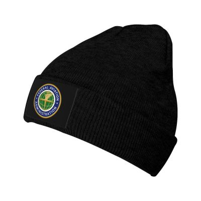 Seal of The United States Federal Aviation Administration Beanie Hat for Men Women Soft Warm Knit Skull Cap Winter Hats Ski Hat Black