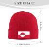 IMEEGIEN Flag of Greenland Beanie Hat for Men Women Soft Warm Knit Skull Cap Winter Hats Ski Hat Red view 2
