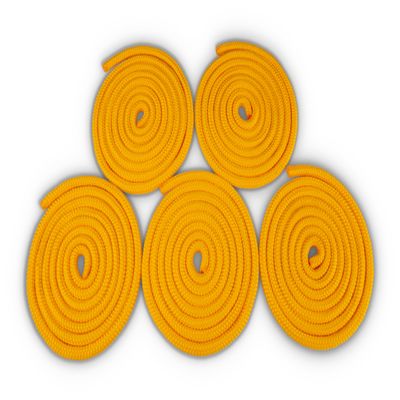 HAEST Jump Rope Set | 2.10 m | Yellow | Je 88 g | Gymnastics Jump Rope | Colorful & Durable, FI-HA-POLY-GE-210-SET5