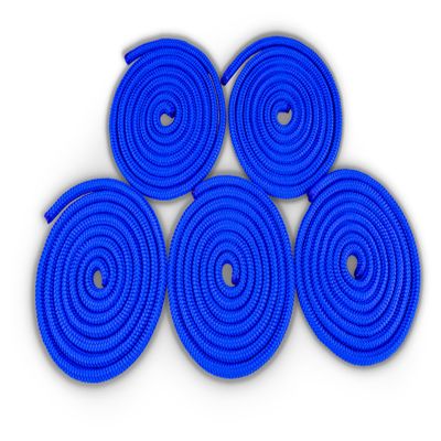 HAEST Jump Rope Set | 3.00 m | Blue | Je 120 g | Gymnastics Jump Rope | Colorful & Durable, FI-HA-POLY-BL-300-SET5