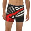 ACTYDER USA Thin Red Line Firefighter Axe Men's Boxer Briefs, Mens Trunks Underwear Wicking-Breathable Underpants Large view 2