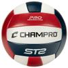 Champro ST2 Indoor/Outdoor Volleyball, Scarlet, White, Royal view 1