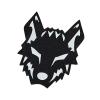 Wolf Tactical Military Morale Lasercut Patch [Black White] view 1