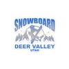 Snowboard Rider Deer Valley Utah Sticker view 1