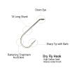 HARAY Fishing Hook 50 Pcs Long Shank Down Eye Dry Hook Tying Hook Sharp Carbon Steel Trout Fishhook Standard Wire #8-#22 Fishing Pliers (Color : 50PCS Size 10) view 3