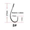 HARAY Fishing Hook 100pcs High Carbon Steel Fishing Hook Carp Hook Single Lure Hooks with Ring Hooks for Lure Spoon Barb & Barbless Hooks Fishing Pliers (Color : Barbed, Size : 8#), WANGJIANJUN2023 view 2