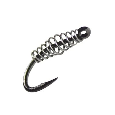 HARAY Fishing Hook 10 PCS/lot Fishing Spring Swivel Hook Barbed Carp Hook Fly Fishing Hook Fishing Accessories Tackle Fishing Pliers (Color : 10#, Size : 10PCS)