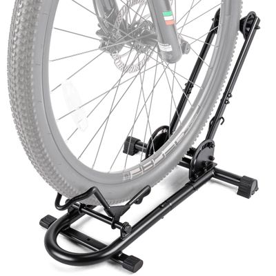 Indoor Bike Floor Stand - Bike Stand Rack for Garage/Home - Bike Storage Bicycle Parking Rack Fit 26-29 Mountain Road Bikes