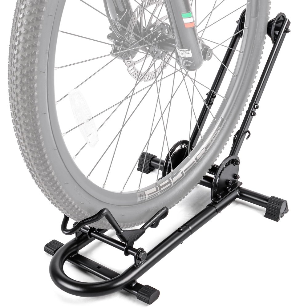 Indoor Bike Floor Stand - Bike Stand Rack for Garage/Home - Bike Storage Bicycle Parking Rack Fit 26-29 Mountain Road Bikes
