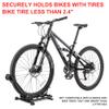 Indoor Bike Floor Stand - Bike Stand Rack for Garage/Home - Bike Storage Bicycle Parking Rack Fit 26-29 Mountain Road Bikes view 2