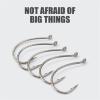 HARAY Fishing Hook 20 PCS/Lot High Carbon Steel Fishing Hook Lightweight Durable for Rig Use On Big Bass Fishing Hooks Fishing Pliers (Color : Enhanced 1/0#) view 4