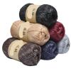 100G Zijde Katoen Breien Garen Haak Handwerken Dikke WOL Draad Garen Voor Hand Breien Sjaal Trui (Color : Olive Brown) view 2