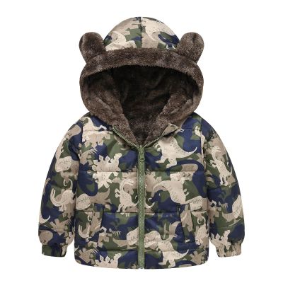 AMIMOJY Christmas Sales Clearance Today Toddler Kids Baby Winter Warm Jacket Outerwear Floral Hooded Zipper Padded Outwear for Girls Sale Outlet