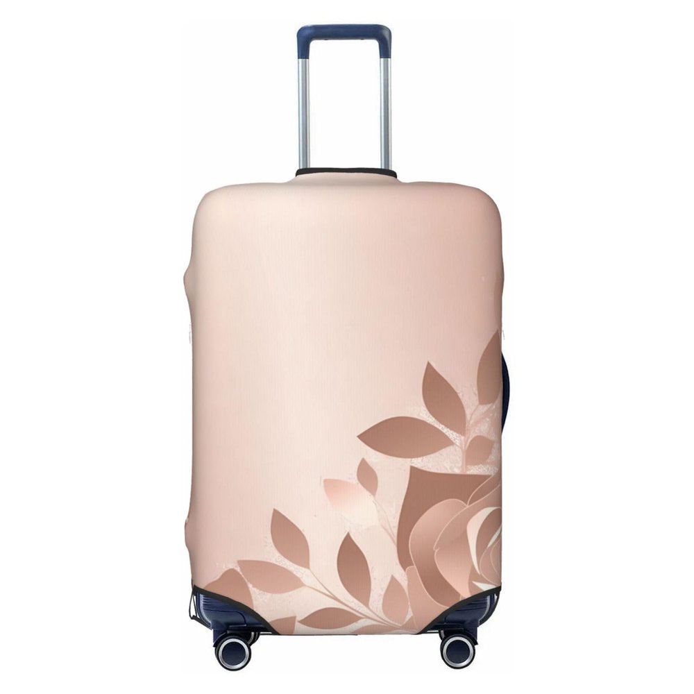 RLDOBOFE Travel Luggage Cover Elastic Luggage Covers Rose Gold Wallpaper Suitcase Cover Luggages Protector for Travel Anti-Scratch Suitcase Covers for Adult Washable Luggages Decorative (18-32 inch)
