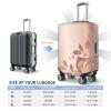 RLDOBOFE Travel Luggage Cover Elastic Luggage Covers Rose Gold Wallpaper Suitcase Cover Luggages Protector for Travel Anti-Scratch Suitcase Covers for Adult Washable Luggages Decorative (18-32 inch) view 2