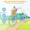 BABY JOY Kids Bike, 16 Inch Kids Bicycles for 4-7 Years Old Children with Training Wheels, Adjustable Height, Handbrake & Coaster Brake, Boys Girls Bike (Blue) view 2