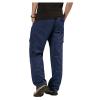 WZIKAI Mens Cargo Pants Elastic Waist Joggers for Men Workout Sweatpants Casual Long Trousers Navy Blue L view 3