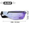 Fanny Pack for Women Men Purple Butterfly Waist Pack Crossbody Bag with Adjustable Straps for Hiking Running Walking Travel Cycling view 3
