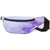 Fanny Pack for Women Men Purple Butterfly Waist Pack Crossbody Bag with Adjustable Straps for Hiking Running Walking Travel Cycling view 4