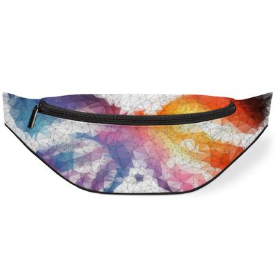 Fanny Pack for Women Men Abstract Butterfly Pattern Waist Pack Crossbody Bag with Adjustable Straps for Hiking Running Walking Travel Cycling