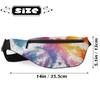 Fanny Pack for Women Men Abstract Butterfly Pattern Waist Pack Crossbody Bag with Adjustable Straps for Hiking Running Walking Travel Cycling view 3