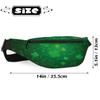 Fanny Pack for Women Men Waist Pack St. Patrick's Day Lucky Clovers Crossbody Bag with Adjustable Straps for Hiking Running Walking Travel Cycling view 3