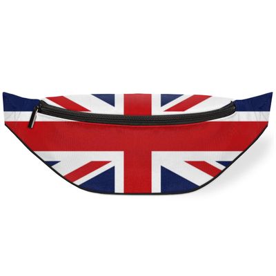 Fanny Pack for Women Men Waist Pack Flag of the United Kingdom Crossbody Bag with Adjustable Straps for Hiking Running Walking Travel Cycling