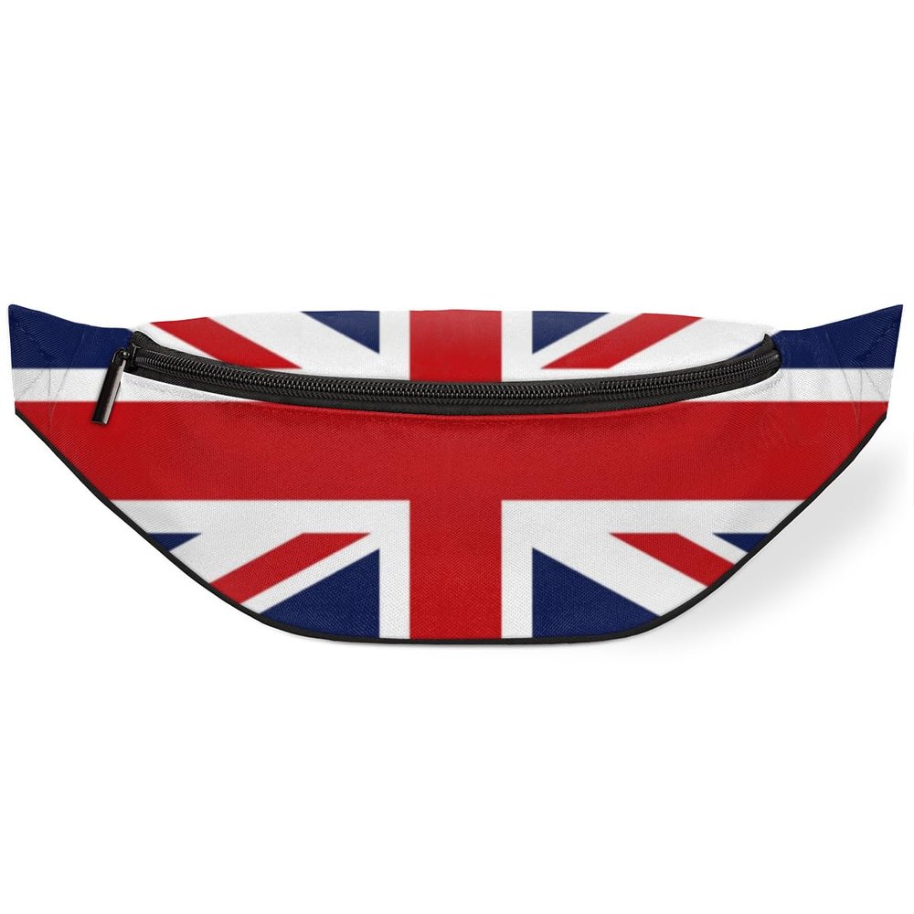 Fanny Pack for Women Men Waist Pack Flag of the United Kingdom Crossbody Bag with Adjustable Straps for Hiking Running Walking Travel Cycling