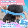 Vvinca Kids Goggles with Comfort Fabric Strap, Kids Swim Goggles Wide View Anti-Fog/UV No Leaking Swimming Goggles for 3-14 view 4